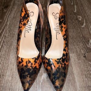 Leopard/chocolate sexy/classic pumps